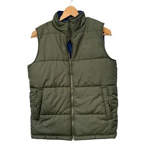 Kids/Boys Weatherproof Vintage Olive Green Puffer Vest L(14/16) Outdoor Gorpcore